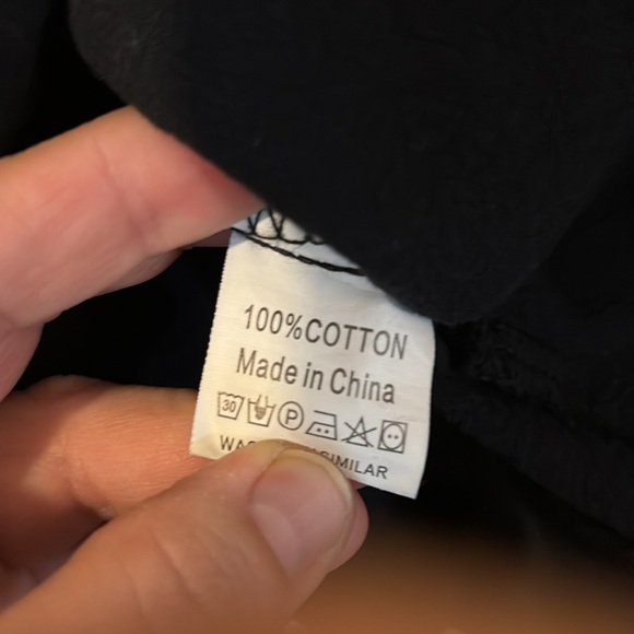 Auxo Collection XXL black 100% Cotton Light weight jacket/button up shirt. - Picture 3 of 7